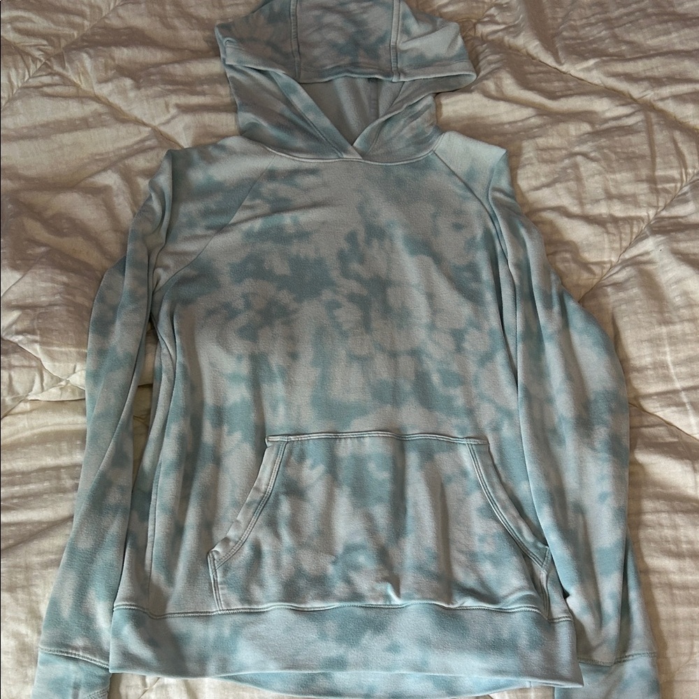 Athleta Girl Light Gray Fleece Hoodie